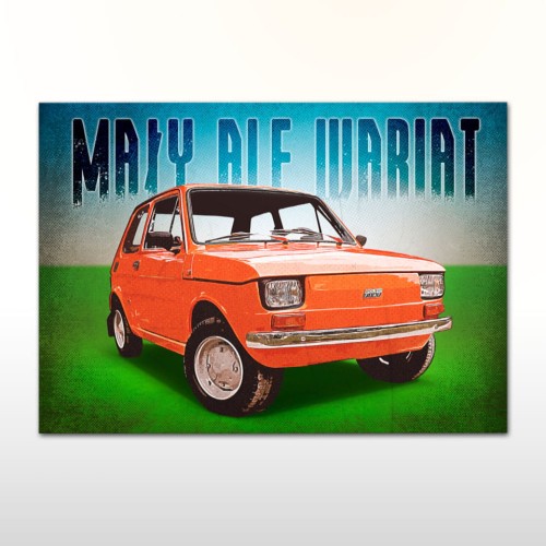 Plakat retro Fiat 126p (7)