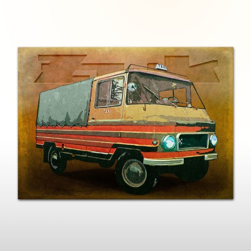 Plakat retro Żuk (3)