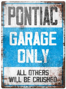 Tabliczka Retro Pontiac Garage
