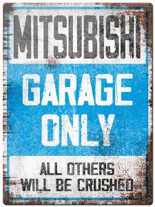 Tabliczka Retro Mitsubishi Garage