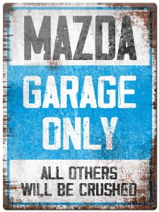 Tabliczka Retro Mazda Garage