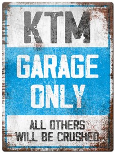 Tabliczka Retro KTM Garage