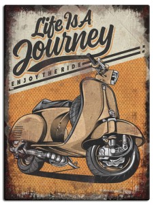 Tabliczka Retro Life is a Journey