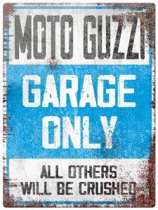 Tabliczka Retro Moto Guzzi Garage