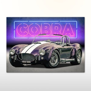 Plakat retro Shelby Cobra
