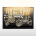 Plakat retro Ford GPW