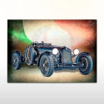 Plakat retro Alfa Romeo 8C