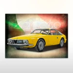Plakat retro Alfa Romeo Zagato