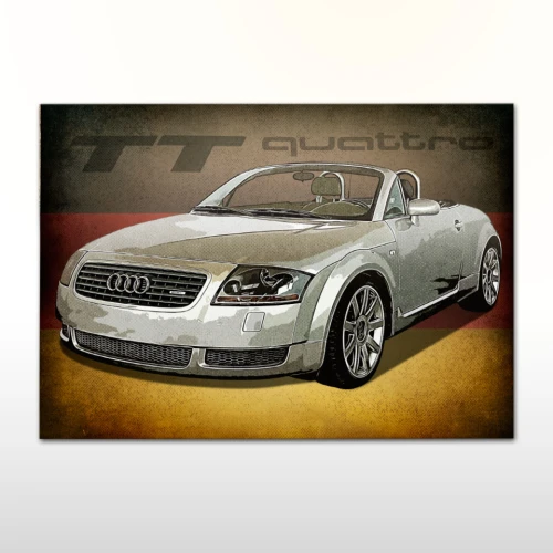 Plakat retro Audi TT