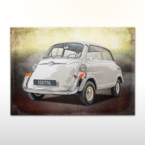 Plakat retro BMW Isetta