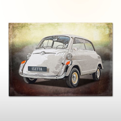 Plakat retro BMW Isetta