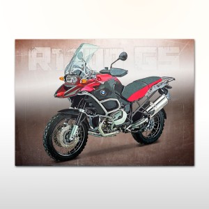 Plakat retro BMW R1200 GS 