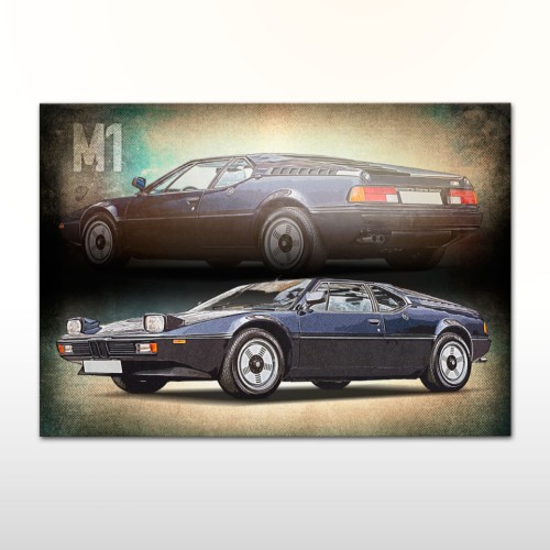Plakat retro BMW M1
