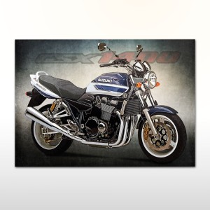 Plakat retro Suzuki GSX1400
