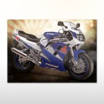 Plakat retro Suzuki GSX-R 1100