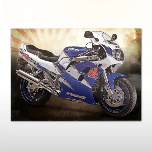 Plakat retro Suzuki GSX-R 1100