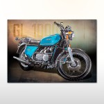 Plakat retro Honda GL 1000 Goldwing