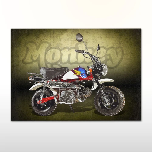 Plakat retro Honda Monkey