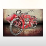 Plakat retro Indian  Scout Powerplus 1000