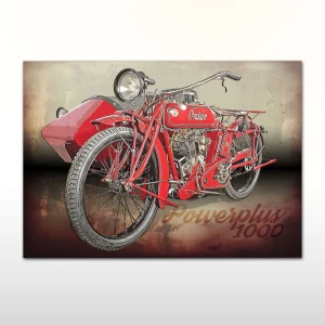 Plakat retro Indian  Scout Powerplus 1000