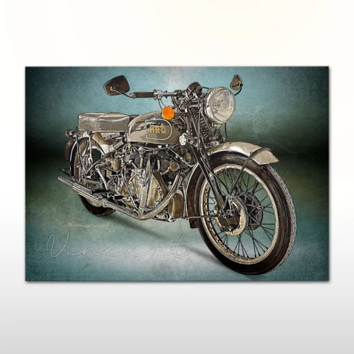 Plakat retro HRD Vincent