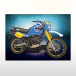 Plakat retro Yamaha XT600 Tenere