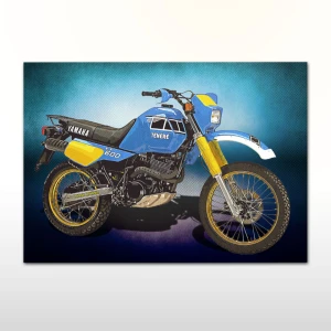 Plakat retro Yamaha XT600 Tenere