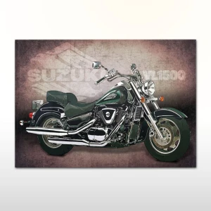 Plakat retro Suzuki Intruder VL1500