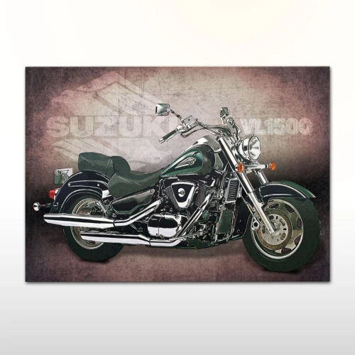 Plakat retro Suzuki Intruder VL1500