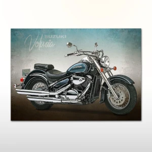 Plakat retro Suzuki Volusia VL800