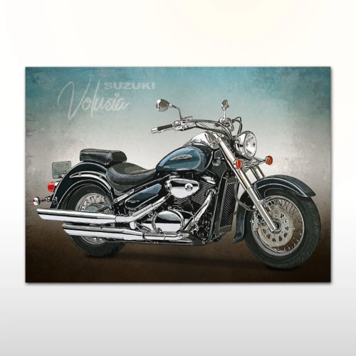 Plakat retro Suzuki Volusia VL800