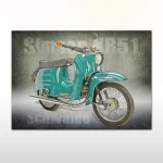 Plakat retro Simson KR51