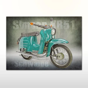 Plakat retro Simson KR51