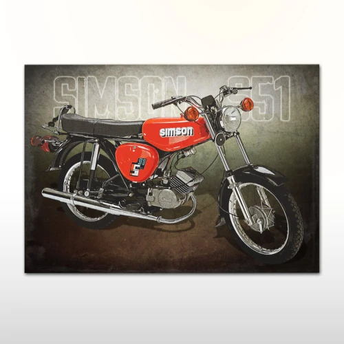 Plakat retro Simson S51