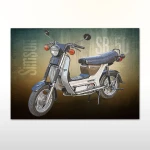 Plakat retro Simson SR50