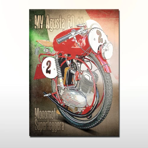 Plakat retro MV Augusta 60cc Monomoto