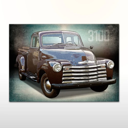Plakat retro Chevrolet 3100
