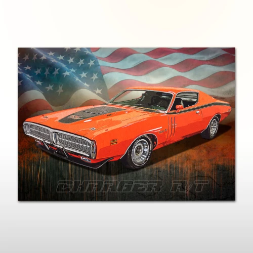 Plakat retro Dodge Charger