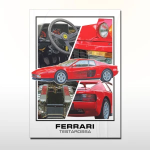 Plakat retro Ferrari Testarossa (1)
