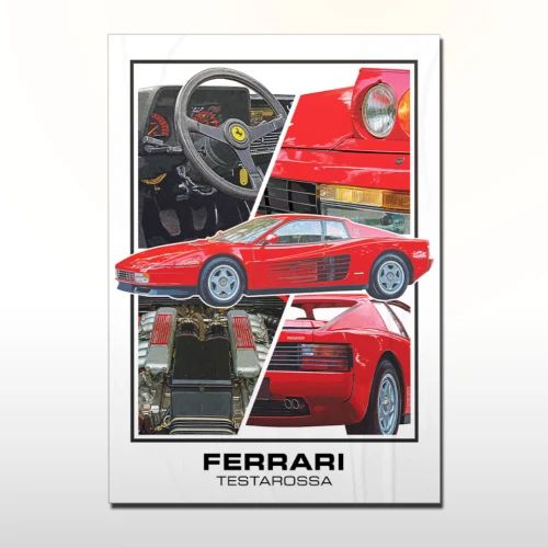 Plakat retro Ferrari Testarossa (1)