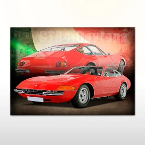 Plakat retro Ferrari Daytona