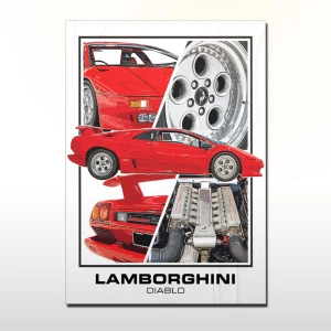 Plakat retro Lamborghini Diablo (1)