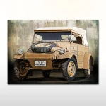 Plakat retro Volkswagen Typ 82 Kubelwagen