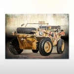 Plakat retro Volkswagen Typ 166 Schwimmwagen