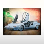 Plakat retro Lamborghini Countach