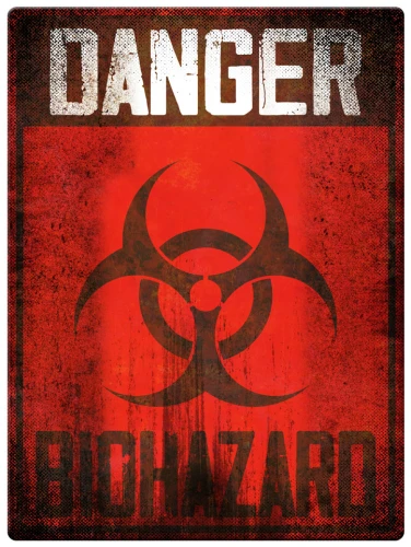 Tabliczka Retro PRL - Biohazard