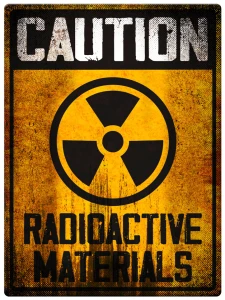 Tabliczka Retro PRL - Radioactive
