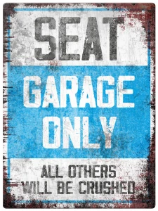 Tabliczka Retro Seat Garage