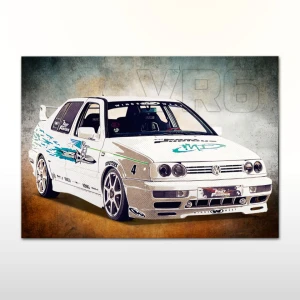 Plakat retro Volkswagen Vento VR6